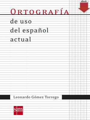 cover image of Ortografía de uso español actual